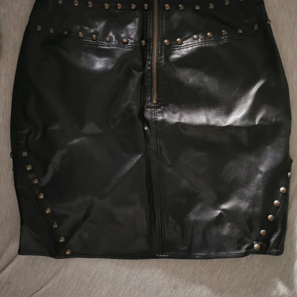 Python leatherette skirt - Picture 3 of 3